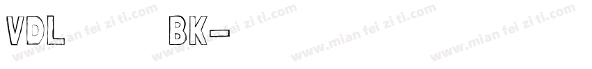 VDL ロゴＧブラック BK字体转换